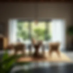 Elegant Downing oval dining table showcasing modern design
