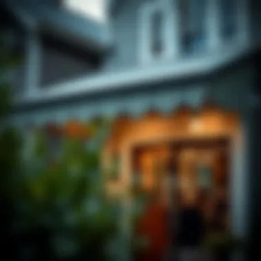 Stylish installation process of a farmhouse awning