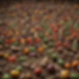 Vibrant display of various seeds with fast germination rates