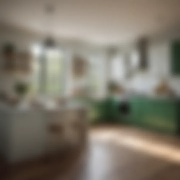 Inspiring kitchen makeover showcasing green and white tones