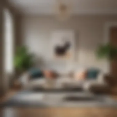 Sophisticated Living Room Paint Palette A harmonious living room featuring a sophisticated paint palette