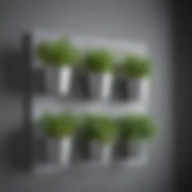 Innovative Vertical Planters for Herbs Vertical wall planters adorned with various herbs