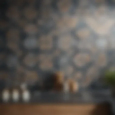 Artistic Geometric Tile Patterns An artistic kitchen with geometric patterned tiles