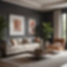 Modern living room showcasing a blend of style and comfort