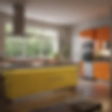Bright Open-Concept Kitchen Bright open-concept kitchen with vibrant colors and innovative layout