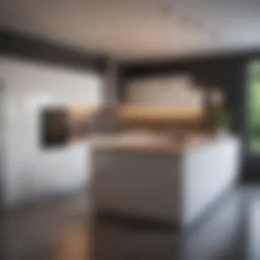 Sleek Modern Kitchen Sleek modern kitchen equipped with high-end appliances