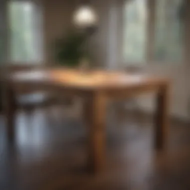 Sustainable Style: The Minimalist Reclaimed Wood Table Sleek minimalist dining table crafted from reclaimed wood