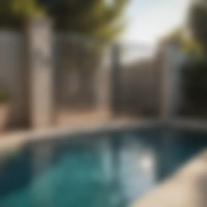 Diverse materials used in modern pool gate construction