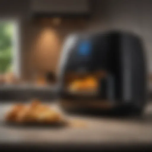 Ninja air fryer showcasing the bake setting interface