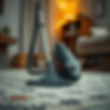 Powerful Vacuum Performance A powerful vacuum in action on a carpet