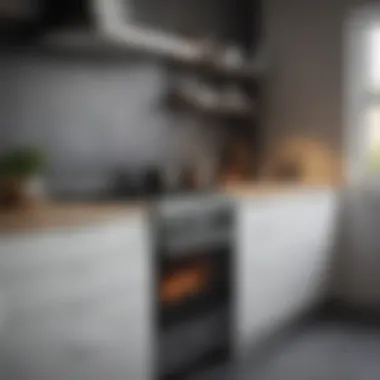 Elegant gas range design in a modern kitchen