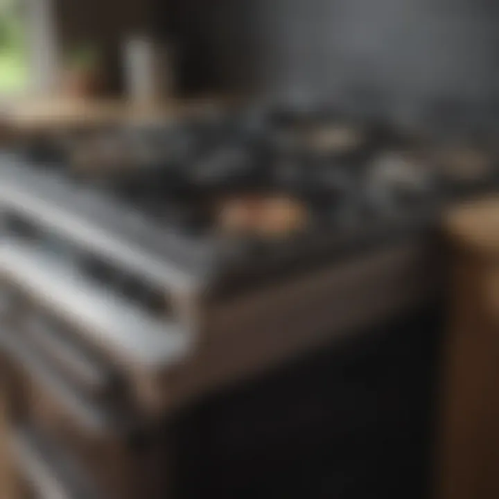 Safety features highlighted on a gas range