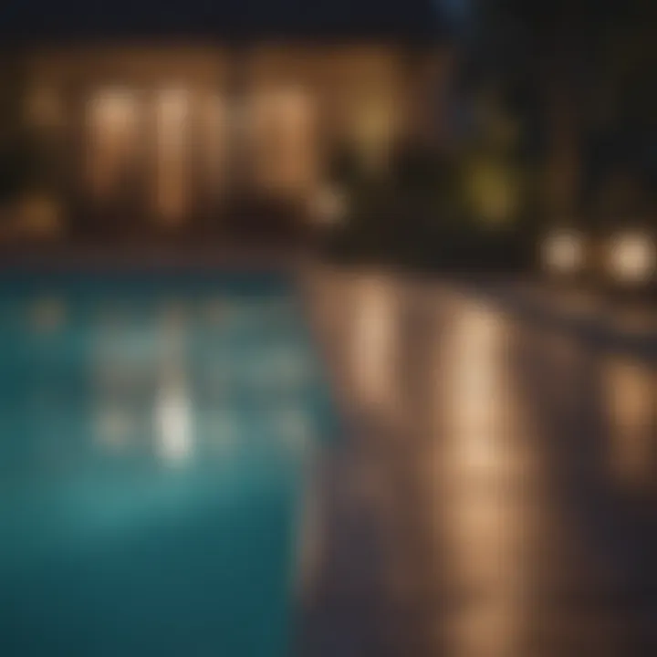 Functional lighting options enhancing pool safety