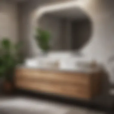 Sleek Design and Quality Materials Elegant modern bath vanity showcasing sleek design and premium materials