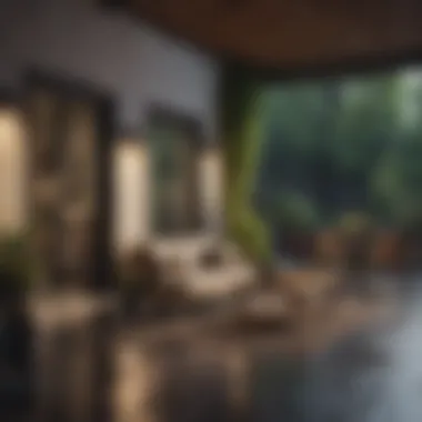 Stylish Patio with Rain Proof Furniture Stylish patio area featuring rain proof furniture
