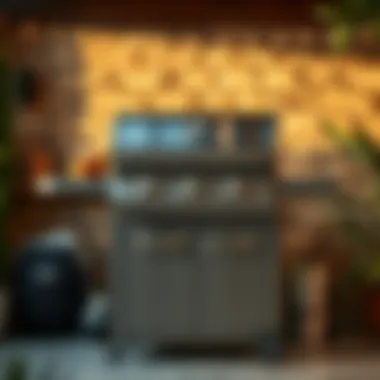 High-performance gas grill with sleek design