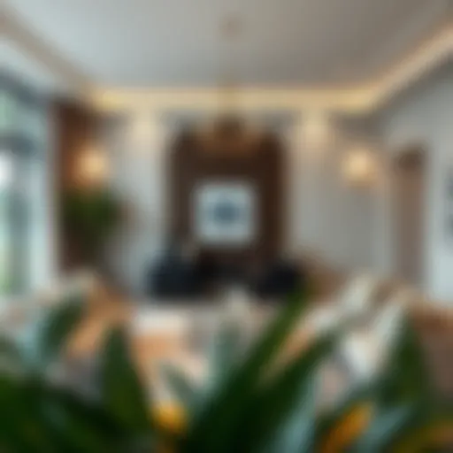 Elegant living room with modern decor