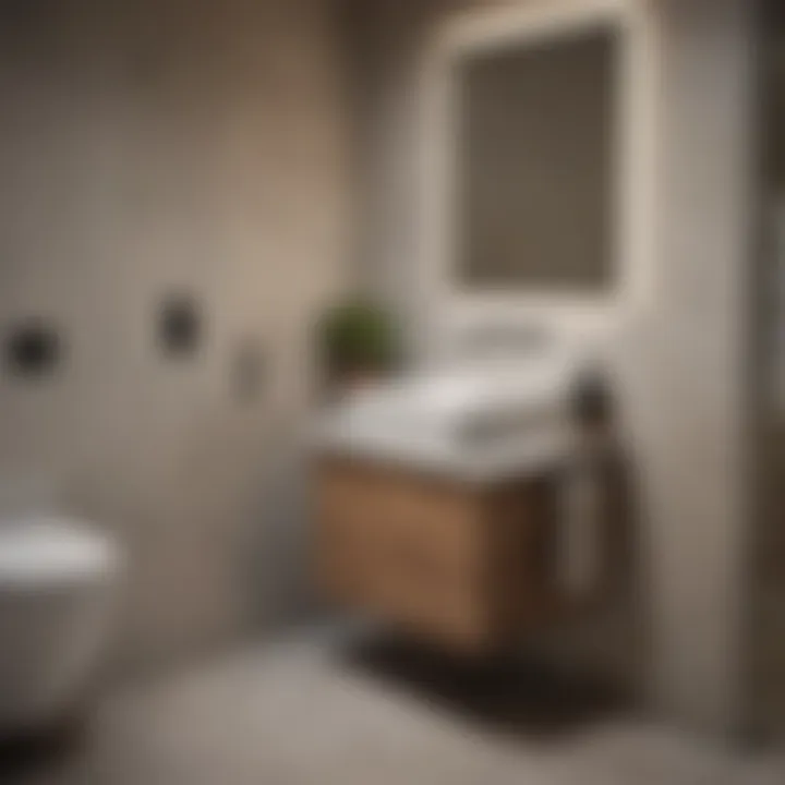 Stylish compact sink vanity unit perfect for small spaces