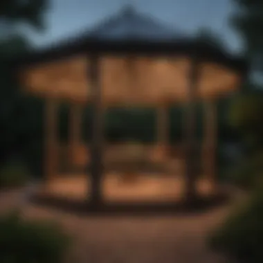 Installation guide for solar-powered gazebo lights