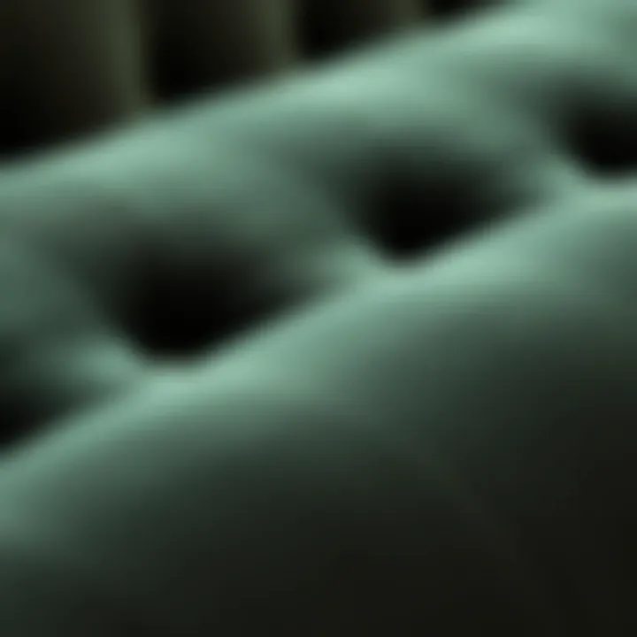 Close-up of rich velvet texture showcasing depth and color