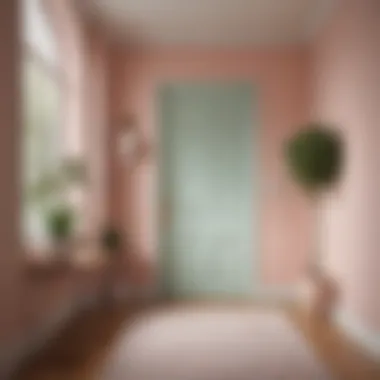 Serene Pastel Entryway A serene entryway featuring soft pastel shades.