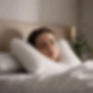 Memory Foam Pillow for Head Support Luxurious memory foam pillow contouring to the shape of a head