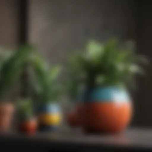 A vibrant collection of indoor plants in decorative pots