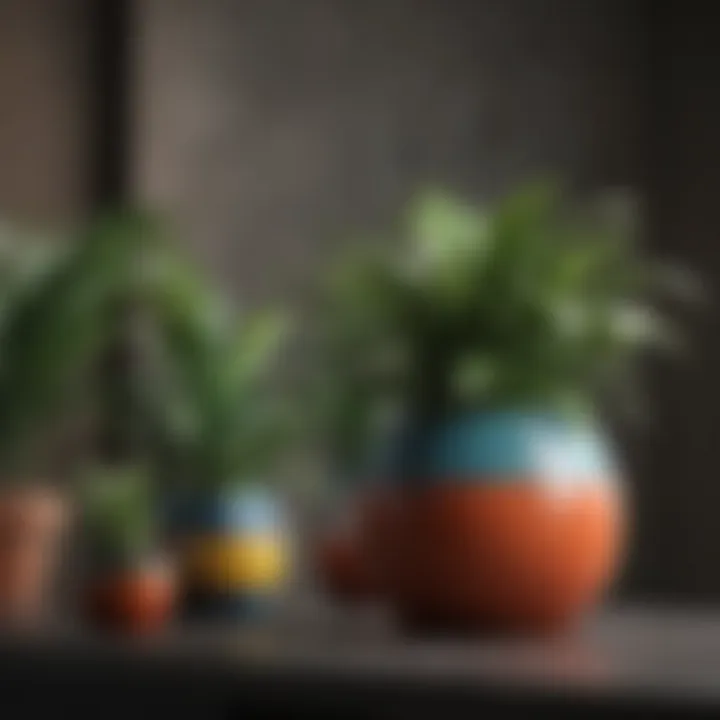 A vibrant collection of indoor plants in decorative pots