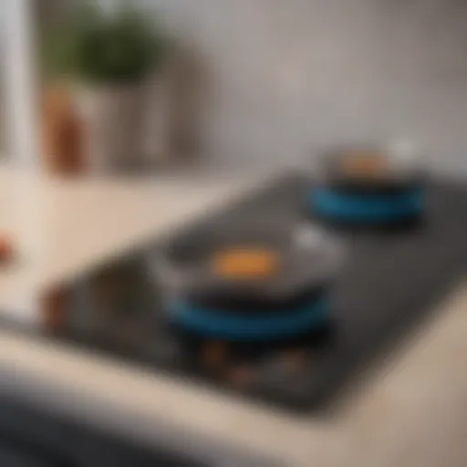 A sleek electric stovetop highlighting modern design