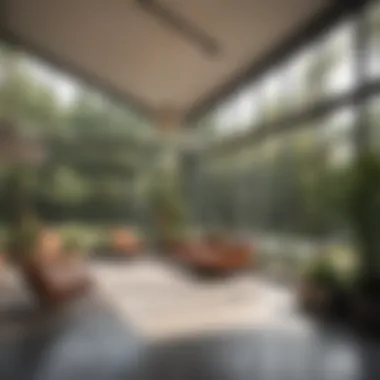 Spacious Architectural Design An example of mid-century modern architecture featuring large windows and open spaces