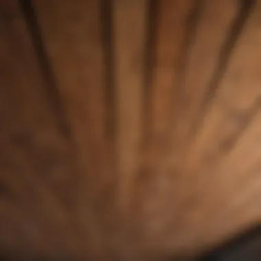 Diverse types of wood used in porch ceilings arranged aesthetically