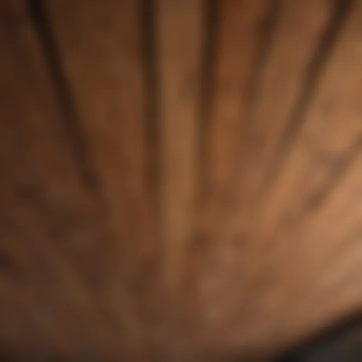 Diverse types of wood used in porch ceilings arranged aesthetically