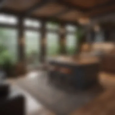 Cozy Multi-Functional Island Cozy living space showcasing a multi-functional island with seating