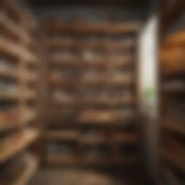 Organizational Strategies in Pantry Cabinets Organizational strategies within a beautifully designed country pantry cabinet