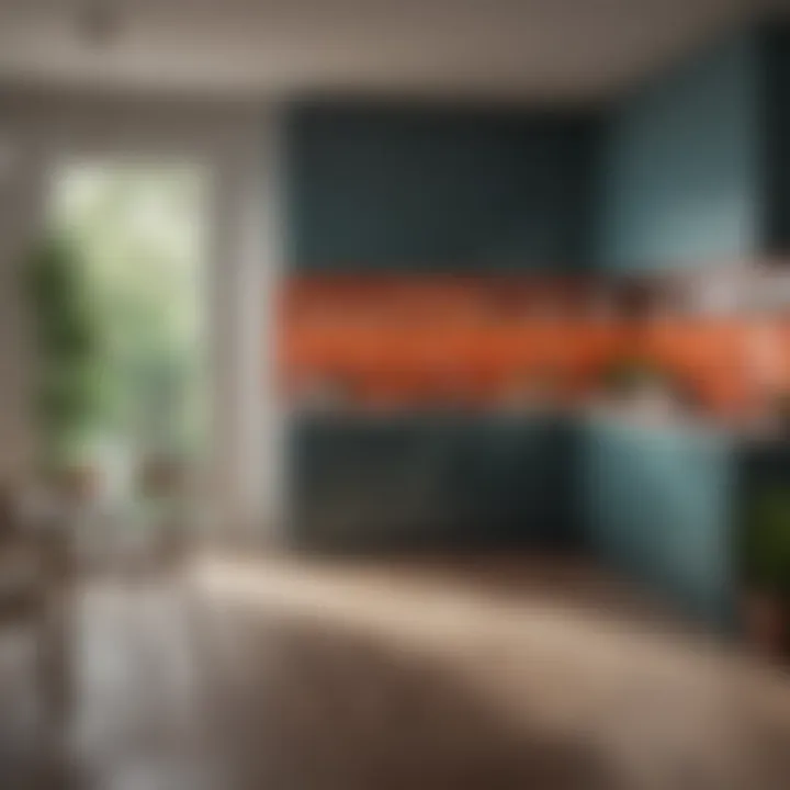 A modern kitchen displaying trendy paint colors