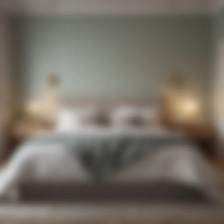 A serene bedroom painted in calming shades