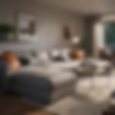 Functional Use in Compact Living Spaces Functional extra large sleeper sectional in a small apartment
