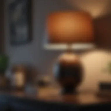 Stylish table lamps positioned to create a focal point on a side table