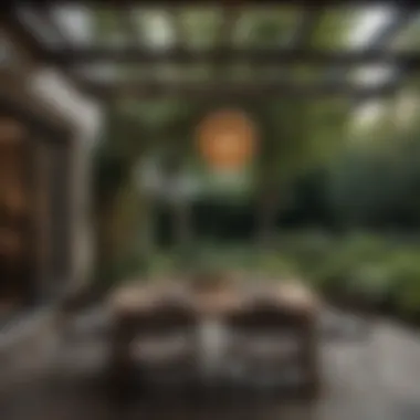 Stylish Outdoor Dining with the Oka Table Stylish outdoor dining arrangement featuring the Oka outdoor table