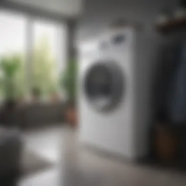 Advanced Technology in Clothes Dryers A modern clothes dryer showcasing advanced technology and features