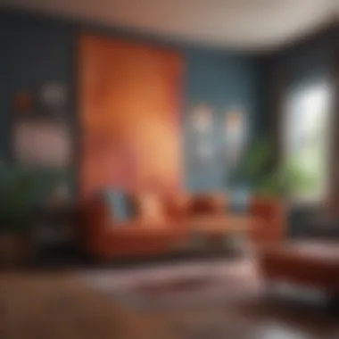 Transformative Effects of Color in Home Interiors Interior room showcasing the impact of paint color on mood