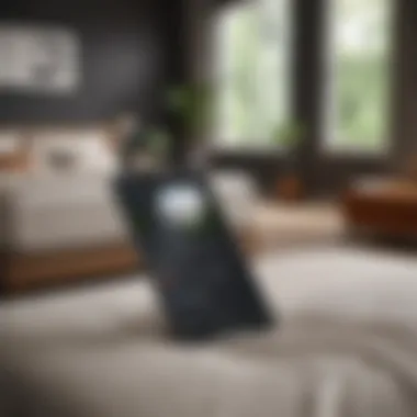 Interface Overview of the Tempur-Pedic App An interface view showcasing the Tempur-Pedic app features