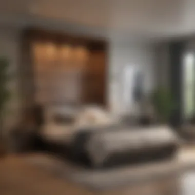Cozy Bedroom Featuring a Crafted Murphy Bed Cozy bedroom showcasing a beautifully crafted Murphy bed