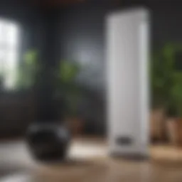 Advanced HEPA filter showcasing its filtration capabilities