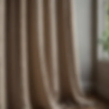 Durable linen curtain fabric with a relaxed and natural appearance