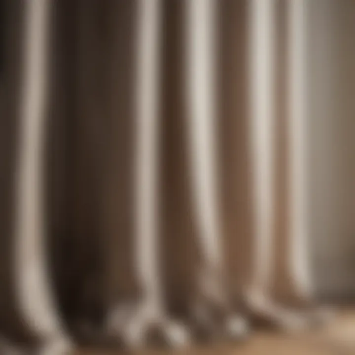 Elegant silk curtain fabric exuding sophistication and luxury
