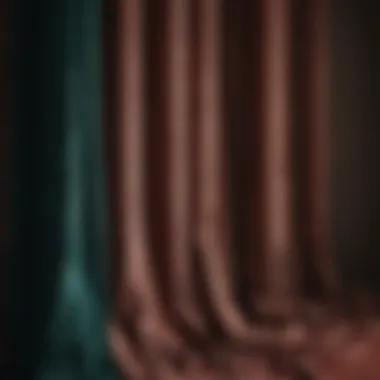 Luxurious velvet curtain fabric showcasing rich texture and depth