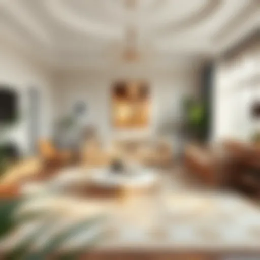 Elegance in Home Design with Area Rugs Elegant living room featuring a 6ft x 9ft area rug that enhances the décor