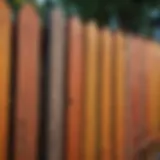Vibrant hues of paint colors for wood fences