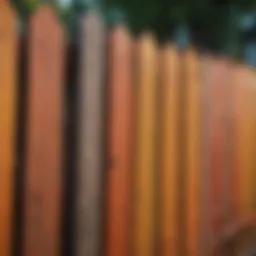 Vibrant hues of paint colors for wood fences